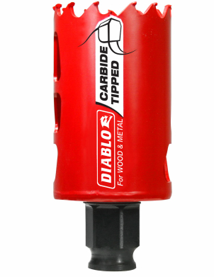 Diablo 1-5/8 in. (41mm) Carbide-Tipped Wood & Metal Holesaw