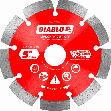 Diablo 5 in. Segmented  Blade Diamond Masonry