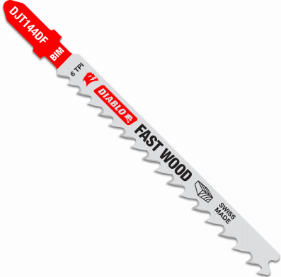 Diablo 4 in. 6 TPI Bi-Metal T-Shank Jig Saw Blades for Fast Wood Cuts (5-Pack)