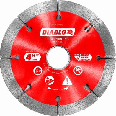 Diablo 4-1/2 in.  Tuck Point Blade Diamond  Masonry