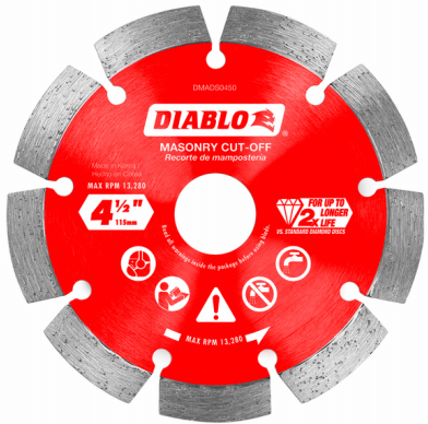 Diablo 4-1/2 in. Segmented  Blade Diamond Masonry