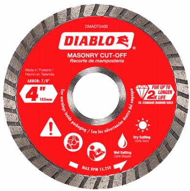 Diablo 4-1/2 in. Turbo Blade Diamond Masonry