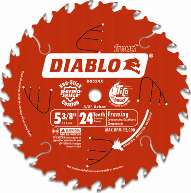 Diablo 5-3/8 in. x 24 Tooth Framing Trim Saw Blade