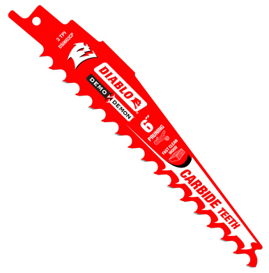 Diablo 6 in. Carbide Tipped Pruning and Clean Wood Blade