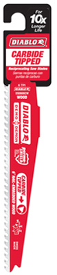 Diablo 6 in. Demo Demon Carbide Recip Blade for Nail-Embedded Wood