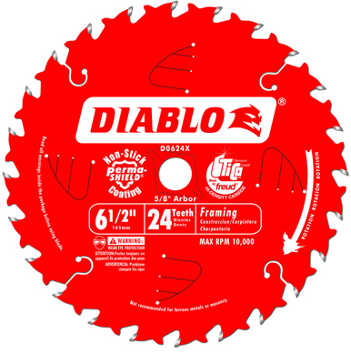 Diablo 6-1/2 in. 24-Tooth Framing Saw Blade