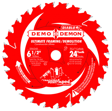 Diablo 6-1/2 in. 24-Tooth Ultra-Thin Framing/Demolition Saw Blade