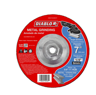 Diablo 7 in. Metal Grinding Disc - Type 27 HUB