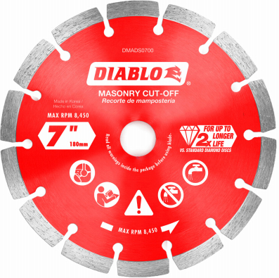 Diablo 7 in. Segmented  Blade Diamond Masonry