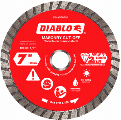 Diablo 7 in. Turbo Blade Diamond Masonry