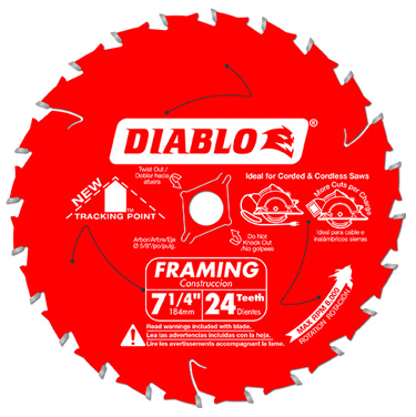 Diablo 7-1/4 in. x 24 Tooth Framing Saw Blade