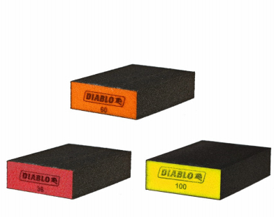 Diablo Flat Sanding Sponge 3  Assorted Pack (3 pieces)