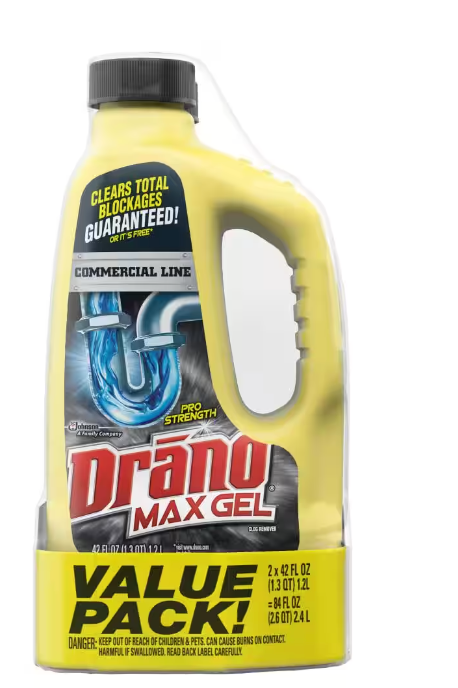 Drano Mx Gel Clog Remov 2 Pck