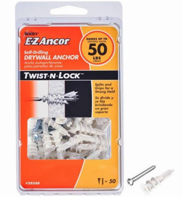 Drywall Anchor #8 Screw 50pk