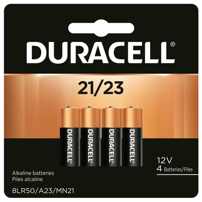 Duracell 21/23 4Pck Alkaline Battery